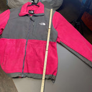 Pink and Grey North Face Denali Fleece Women's Large