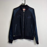 Black Navy Lacoste Bomber Jacket Small