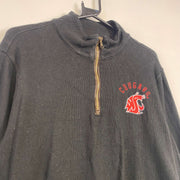 Black Champion Quarter Zip Cougars Sweatshirt Large