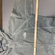 Grey North Face zip up Fleece Hoodie Women's Medium