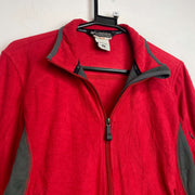 Red Columbia zip up Fleece Women's Medium