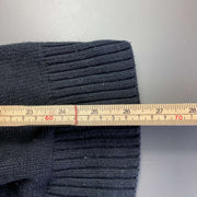 Black Knit Sweater Jumper Belt Lauren Ralph Lauren Womens Small