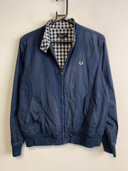 Navy Fred Perry Harrington Jacket Women's Large