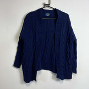Navy Polo Ralph Lauren Knit Wool Cardigan Sweater Small