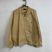 Beige Nautica Harrington Jacket Men's Large