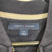 Navy Knit Full Zip Sweater Jumper Tommy Hilfiger Small