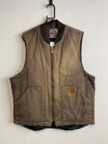 Vintage Brown Workwear Gilet Vest Men's Large