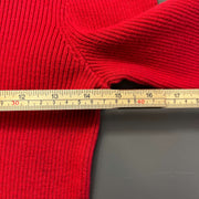 Red Lauren Ralph Lauren Turtleneck Knit Jumper Sweater Womens Medium