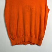 Orange Polo Ralph Lauren Vest Knit Jumper Vest Large