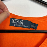 Orange Polo Ralph Lauren Vest Knit Jumper Vest Large