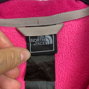 Hot Pink North Face zip up Fleece Women's Medium