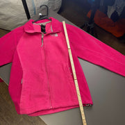 Hot Pink North Face zip up Fleece Women's Medium