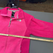 Hot Pink North Face zip up Fleece Women's Medium