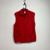 Red Patagonia zip up Fleece Vest Men's Medium