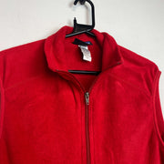 Red Patagonia zip up Fleece Vest Men's Medium