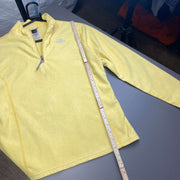 Yellow North Face Quarter zip up Fleece Girl's XL