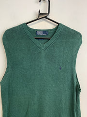 Green Polo Ralph Lauren Knitwear Vest Men's Medium