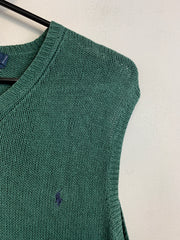 Green Polo Ralph Lauren Knitwear Vest Men's Medium