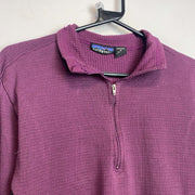 Dark Purple Patagonia Quarter zip up Track Top Women's Medium