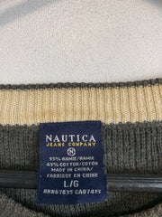 Grey Nautica Knitwear Sweater Men's Large