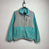 Light Blue and Grey North Face Denali Fleece Women's Medium