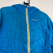 Blue Columbia Light Puffer Jacket Womens Small