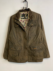 Brown Barbour Wax Jacket Women's XL