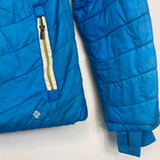 Blue Columbia Light Puffer Jacket Womens Small