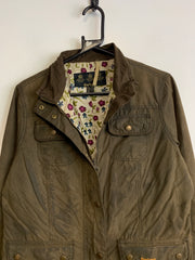 Brown Barbour Wax Jacket Women's XL