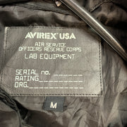 Black Avirex Bomber Jacket Men's Medium