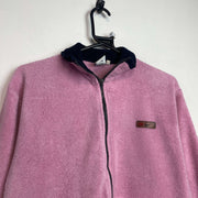 Vintage 90s Pink Nike zip up Fleece Women's Medium