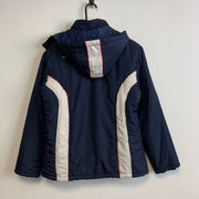 Navy and White Reebok Jacket Women's Large