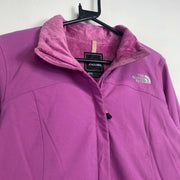 Pink North Face Fleece Lined Jacket Womens Medium