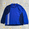 Y2K Blue Adidas Windbreaker Men's Large