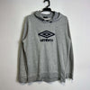 Grey Umbro Hoodie Pullover Womens XL