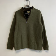 Green L.L.Bean Wool Knit Sweater Women's XL