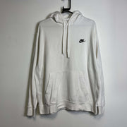 White Nike Pullover Hoodie Large