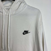 White Nike Pullover Hoodie Large