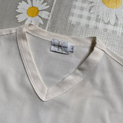 White Calvin Klein Knitwear Shirt Women's Small