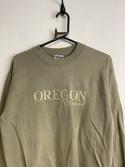 Khaki Gildan Sweatshirt Women's Medium