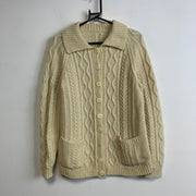 Cream Chunky Knit Sweater Women's Medium