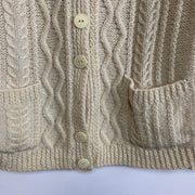 Cream Chunky Knit Sweater Women's Medium