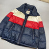 Navy Red White Tommy Hilfiger Puffer Jacket Men's XS