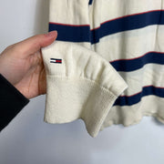 White Navy Tommy Hilfiger Knitwear Sweater 2XL