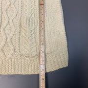 Cream Chunky Knit Sweater Women's Medium