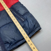 Navy Red White Tommy Hilfiger Puffer Jacket Men's XS