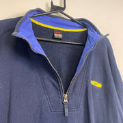 Vintage 90s Navy Nike Quarter Zip Sweatshirt XL
