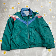 Vintage Cyan Windbreaker Jacket Men's XL