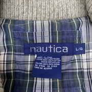 Vintage 90s Navy Nautica Winter Jacket Men's Large