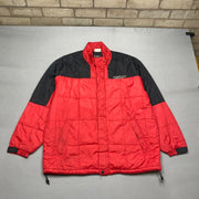 Black and Red Reebok Puffer Jacket Men's XL